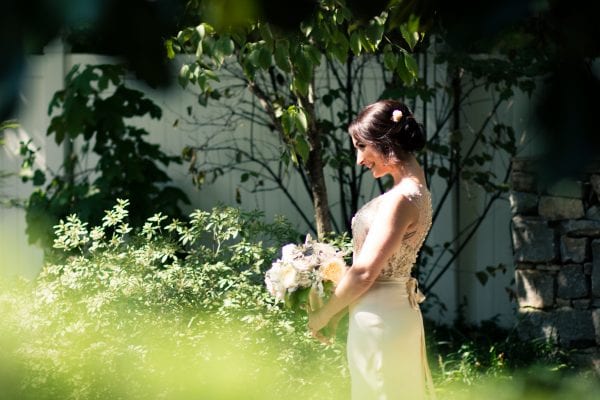 Organic luxe wedding with natural elements in Nashville, TN at outdoor garden wedding venue CJ's Off the Sqaure
