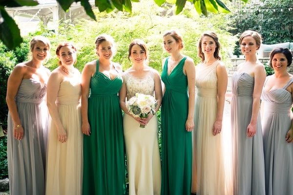 Organic luxe wedding with natural elements in Nashville, TN at outdoor garden wedding venue CJ's Off the Sqaure