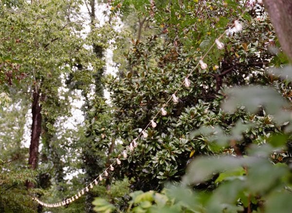 Organic luxe wedding with natural elements in Nashville, TN at outdoor garden wedding venue CJ's Off the Sqaure