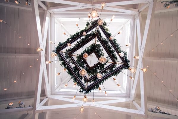 Organic luxe wedding with natural elements in Nashville, TN at outdoor garden wedding venue CJ's Off the Sqaure