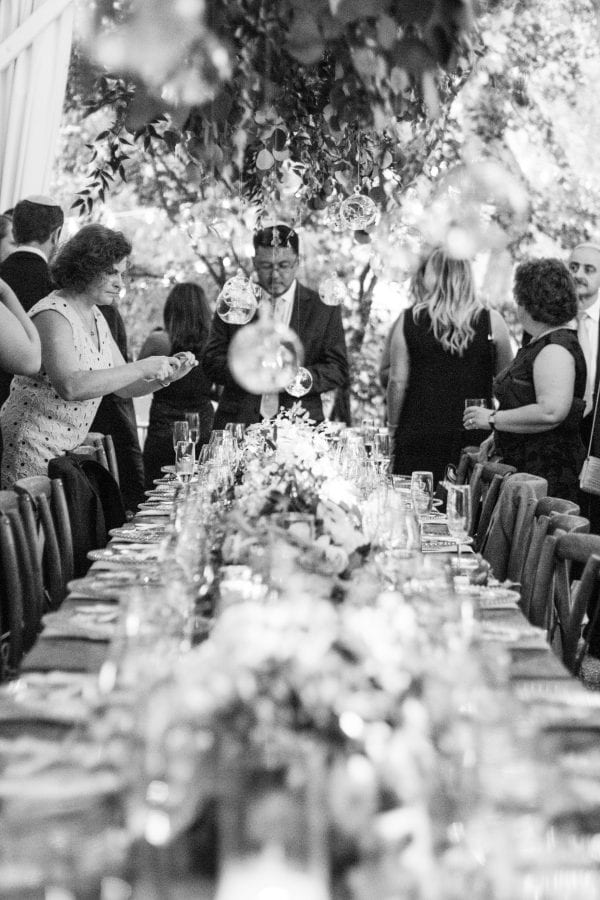 Organic luxe wedding with natural elements in Nashville, TN at outdoor garden wedding venue CJ's Off the Sqaure