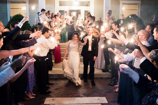 Organic luxe wedding with natural elements in Nashville, TN at outdoor garden wedding venue CJ's Off the Sqaure