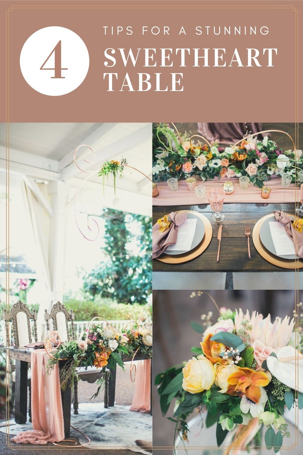 4 Tips For A Stunning Sweetheart Table - CJ's Off the Square ...