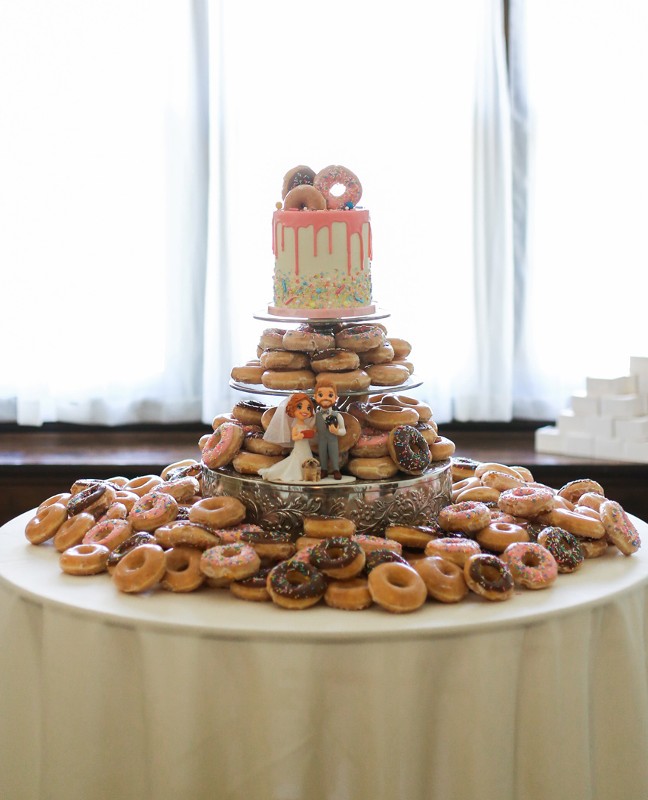 CJ's Off the Square | Buttercream Wedding Cake Nashville Donut