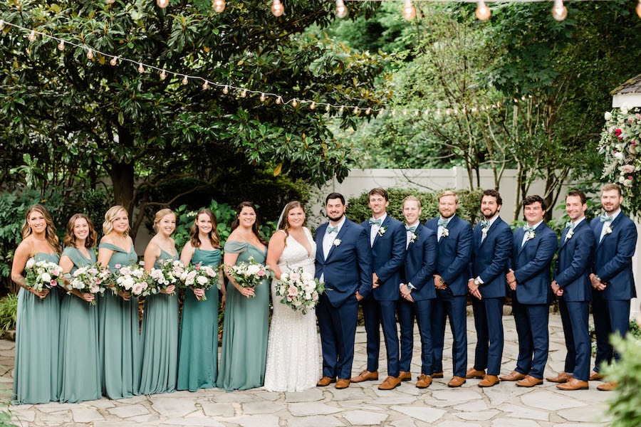 Wedding venue ideas with sage and blush colors