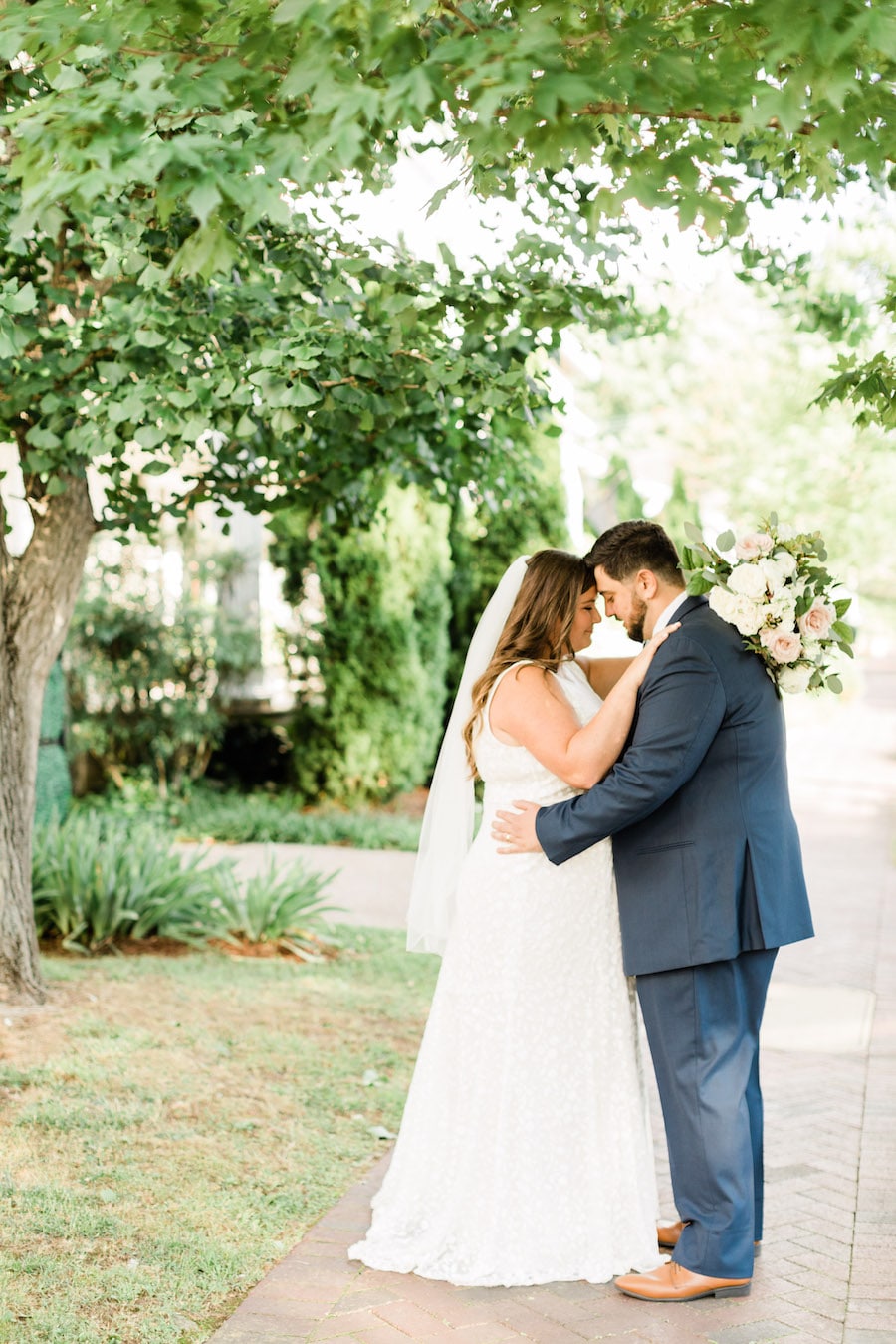 Outdoor Wedding Reception Near Nashville with Sage Green and Candles
