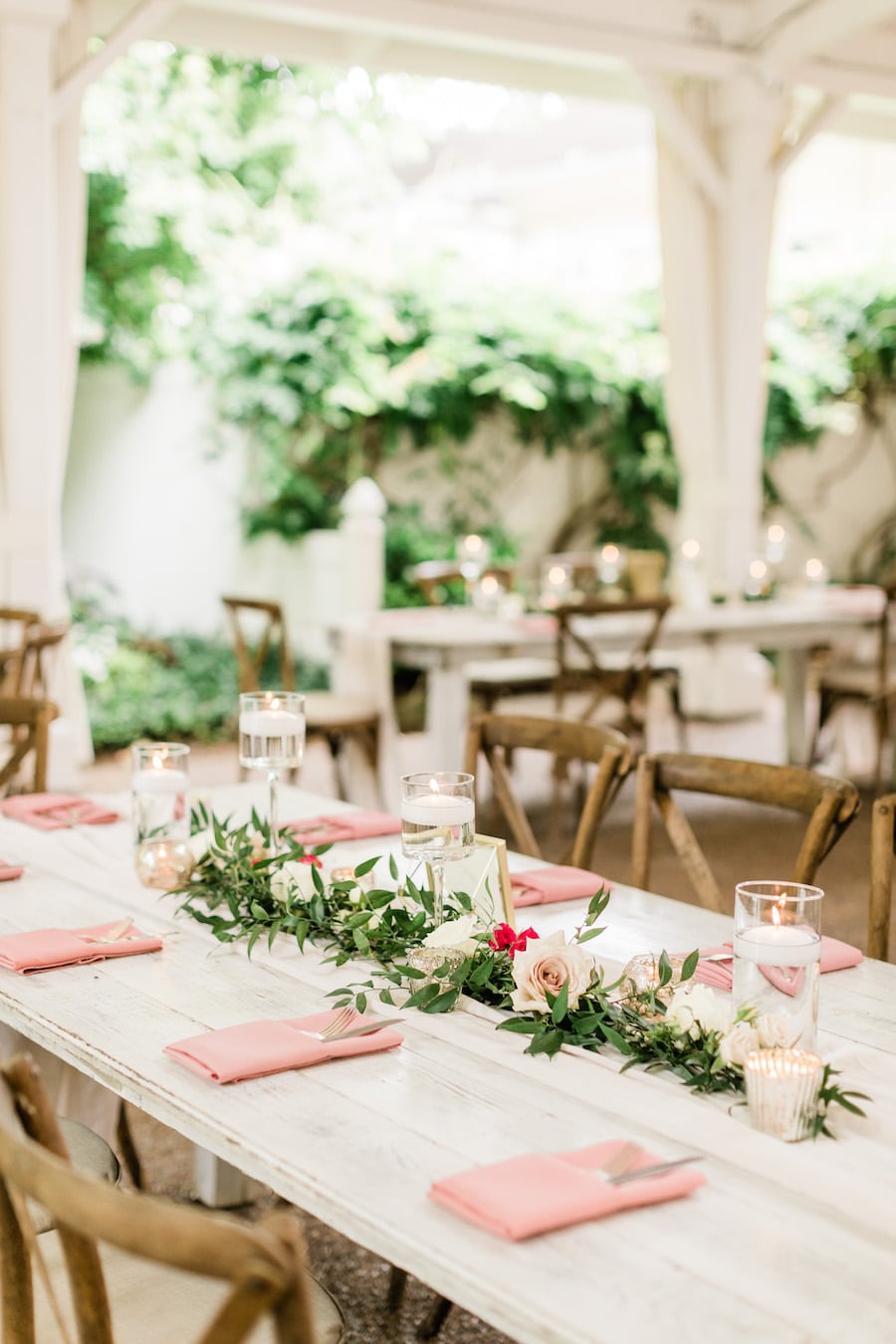 Nashville wedding venue that’s perfect for outdoor ceremony and reception with sage green and blush