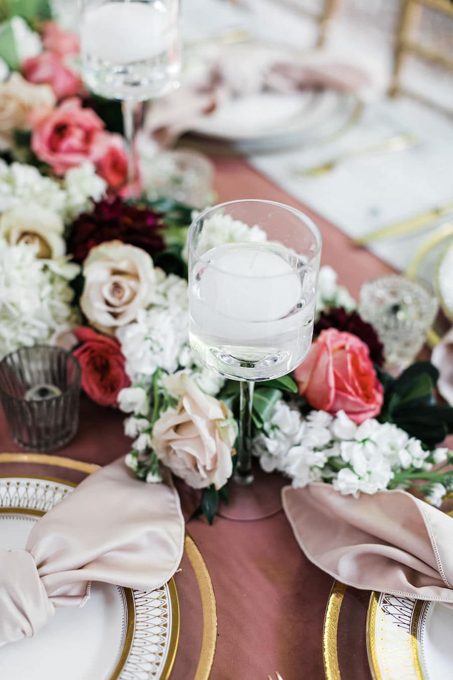 Romantic Blush & Red Wedding Colors Mood Board for Your Garden Wedding