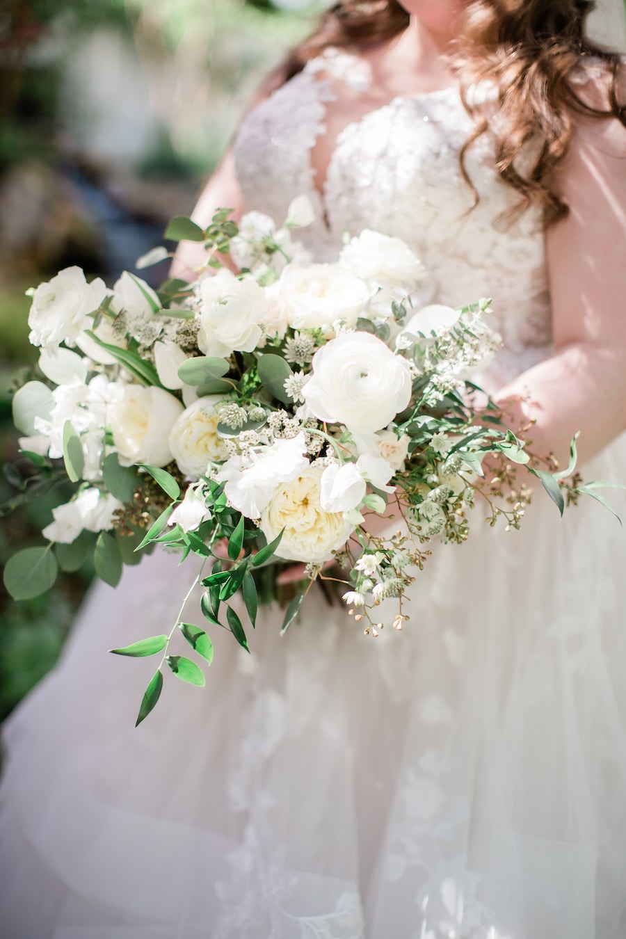 Simple Garden Wedding Inspiration with Neutral Colors of White, Ivory, Sand and Champagne