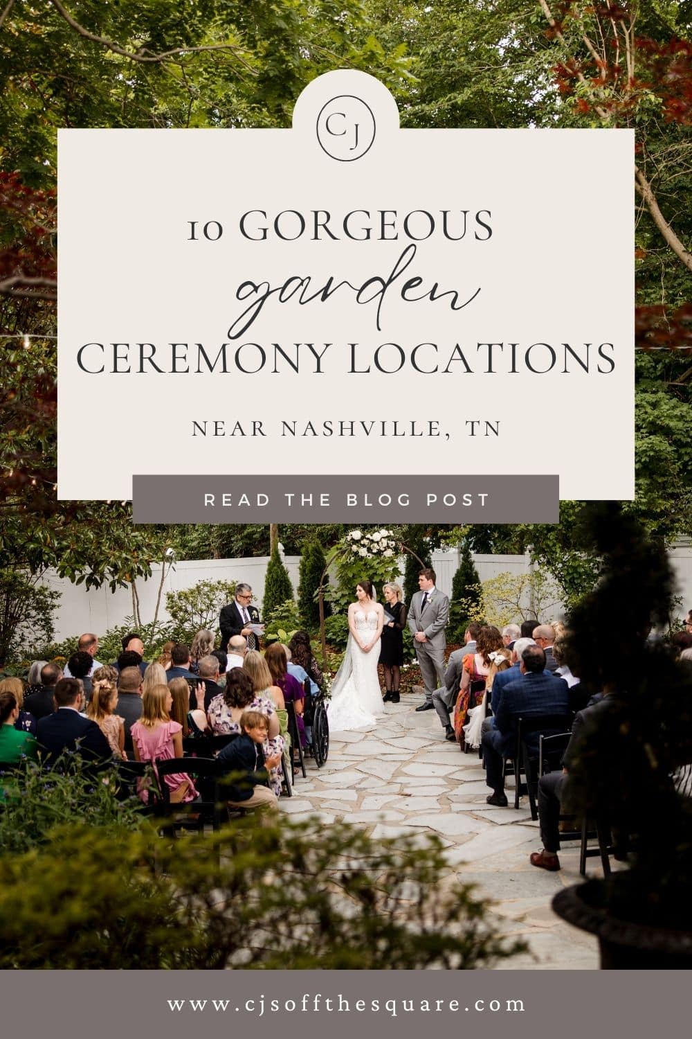 10 gorgeous garden wedding ceremony locations near Nashville