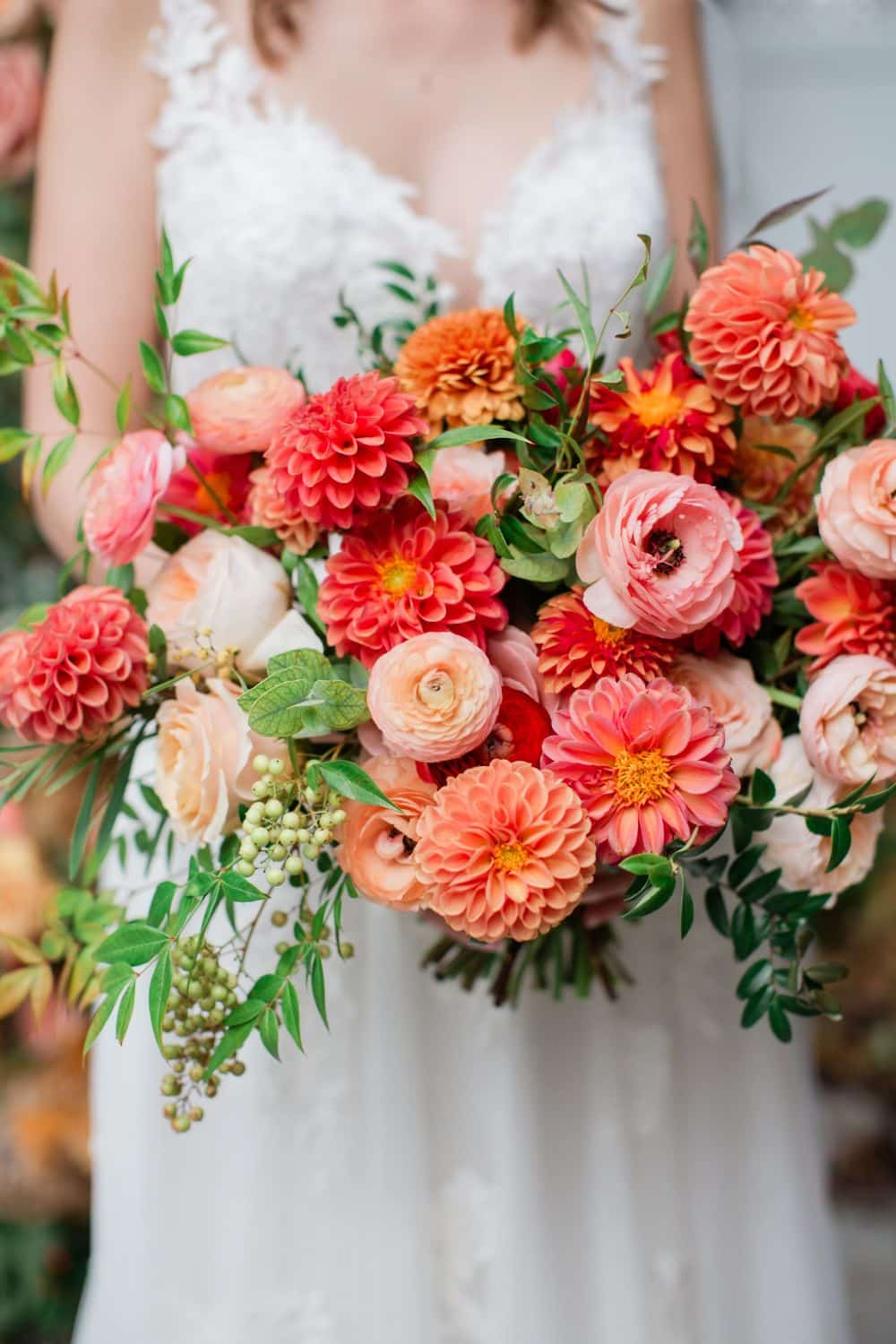 colorful wedding flowers | CJ's Off the Square, Franklin TN