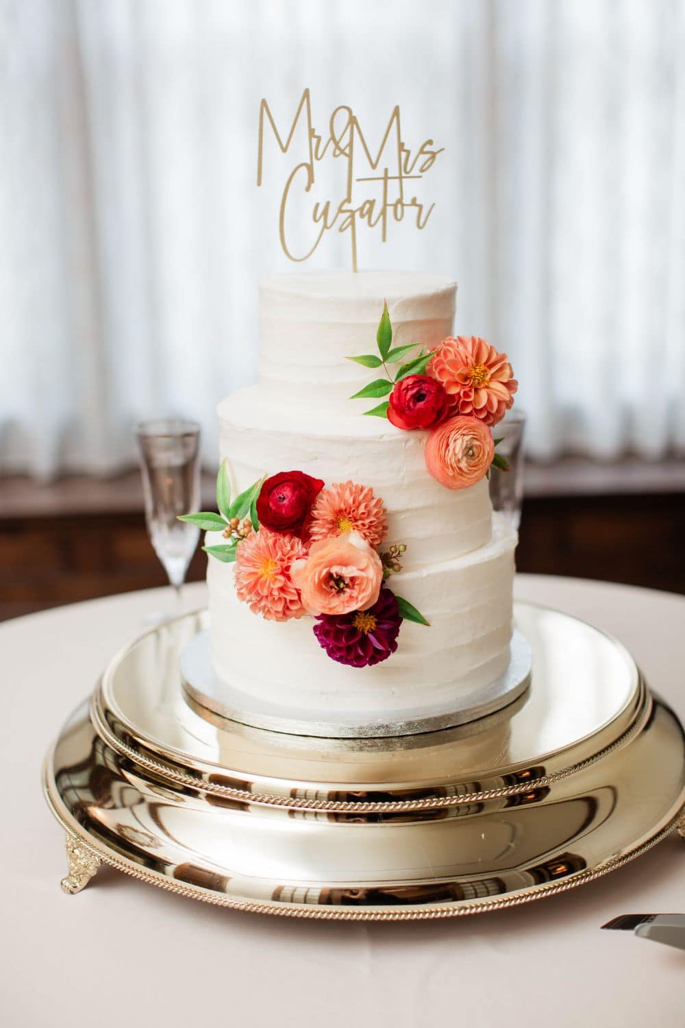 colorful wedding cake | CJ's Off the Square, Franklin TN