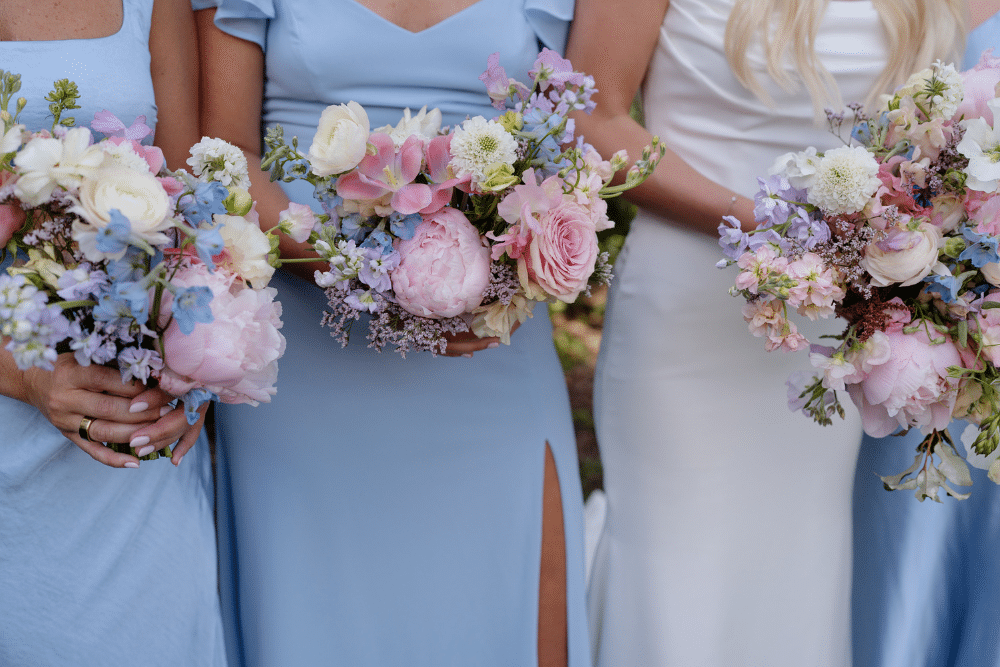 blue bridesmaids dresses | CJ's Off the Square, Franklin, TN