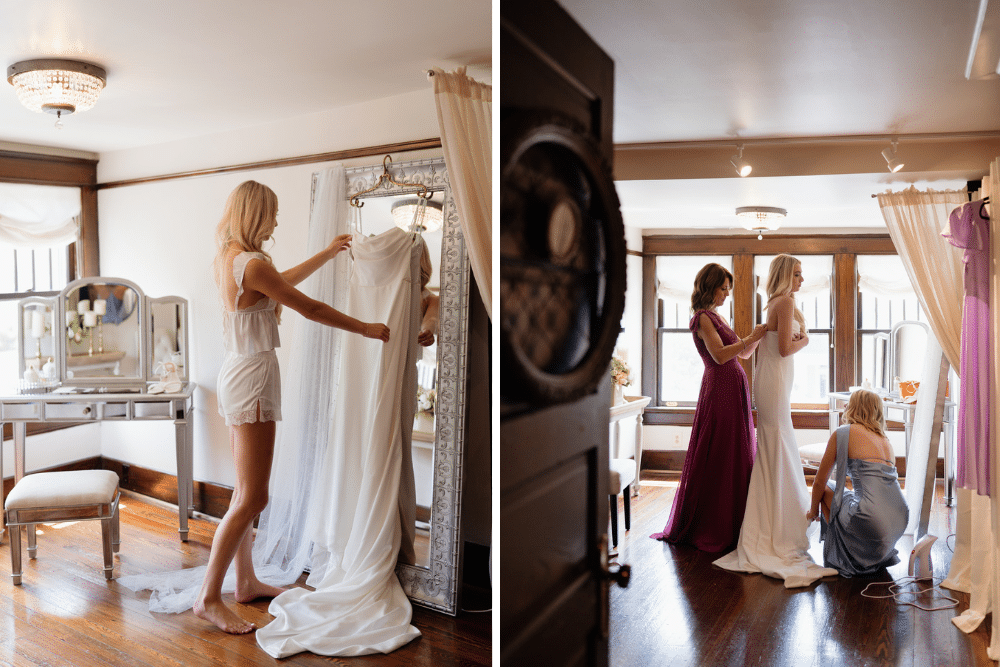 bride getting ready | CJ's Off the Square, Franklin, TN