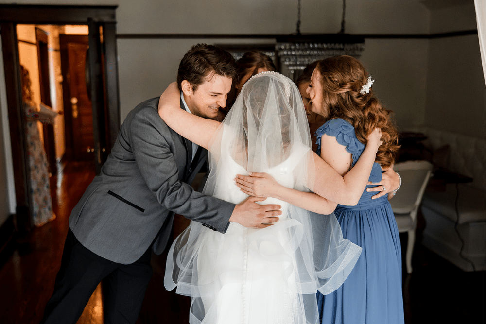 Spring Garden Wedding, Pinks, Blues | CJ's Off the Square, Franklin, TN