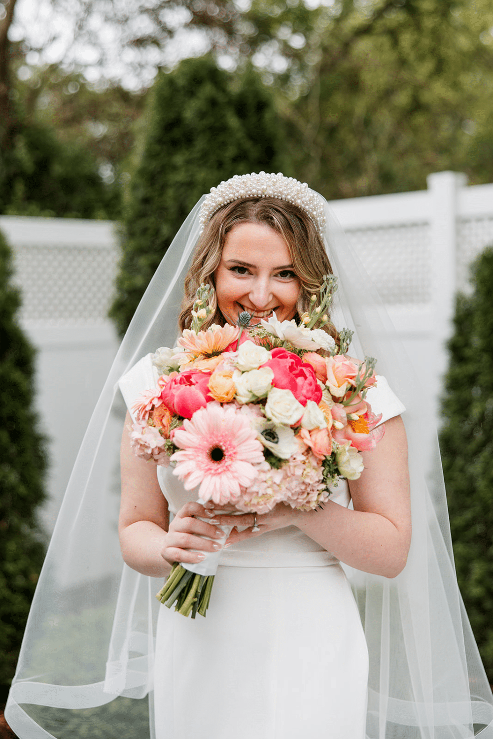 Spring Garden Wedding, Pinks, Blues | CJ's Off the Square, Franklin, TN