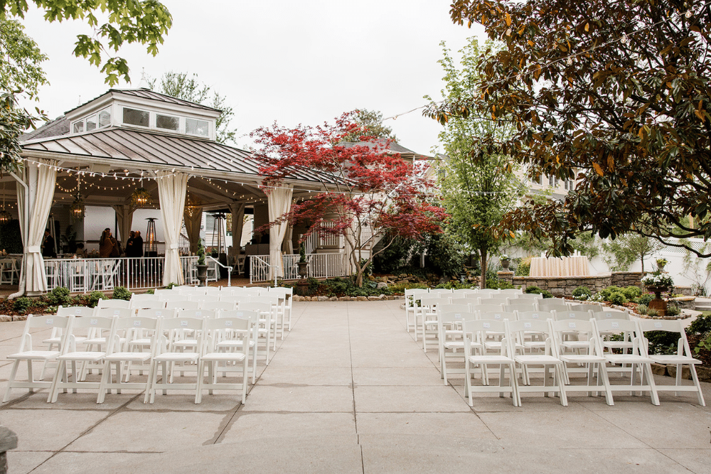 Spring Garden Wedding, Pinks, Blues | CJ's Off the Square, Franklin, TN