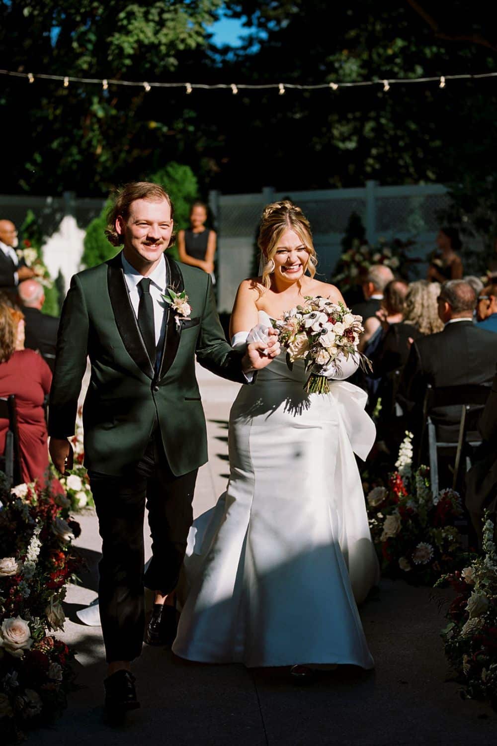 bride and groom aisle pic| CJ's Off the Square, Franklin, TN