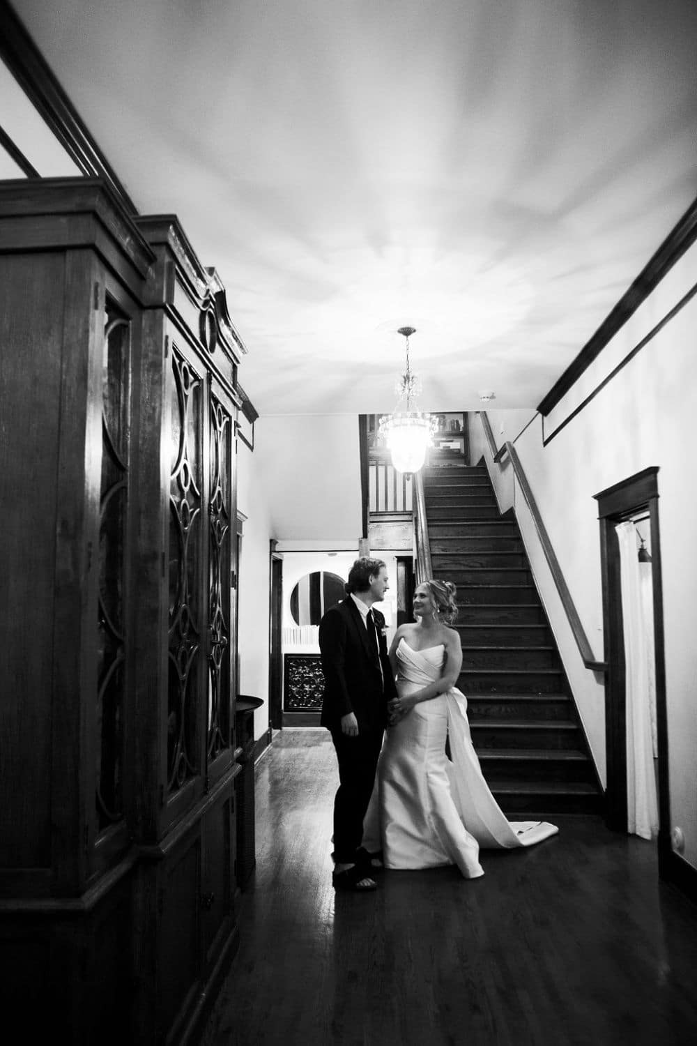 bride and groom photo historic home| CJ's Off the Square, Franklin, TN