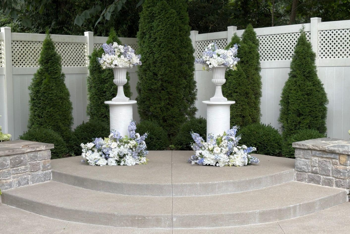 One Look, Three Ways: A Classic Southern Garden Wedding Ceremony at CJ’s Off the Square