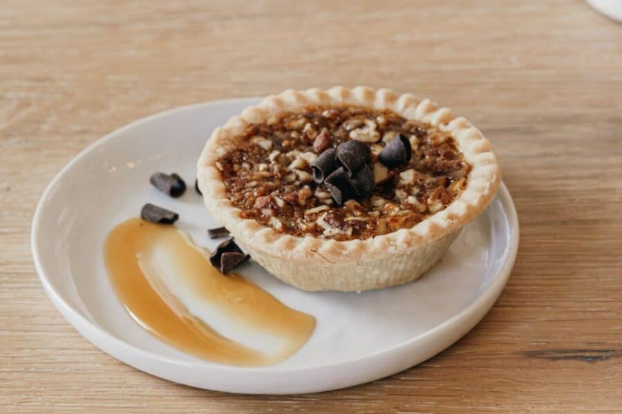 Mini chocolate pecan pie