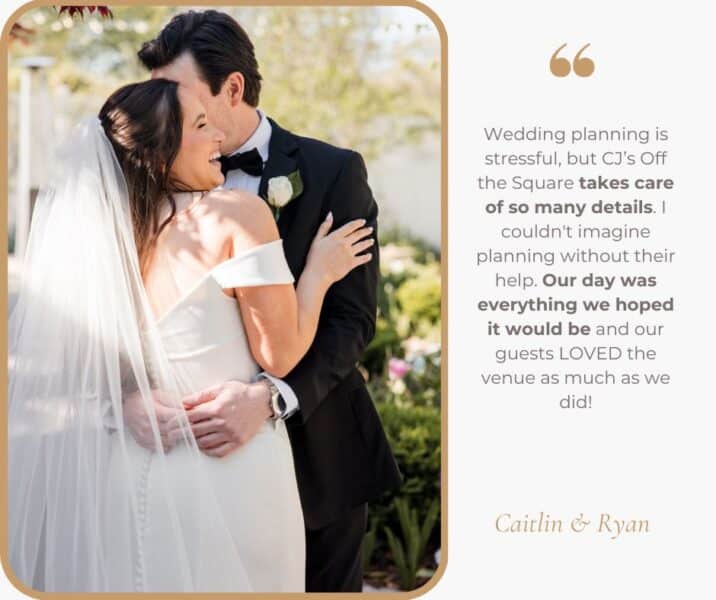 5 star review for CJ's Off the Square, all-inclusive venue near Nashville