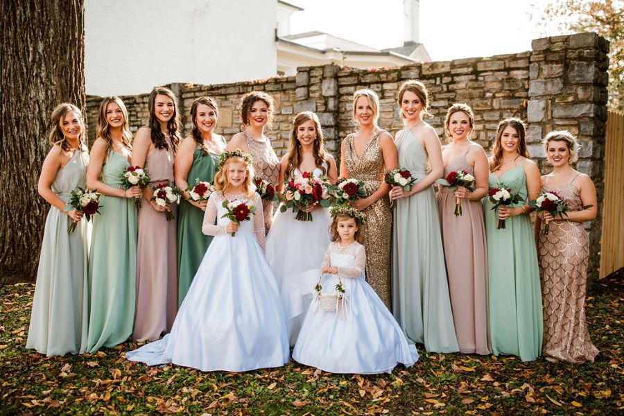 bridesmaid dresses tall sizes Ladivine 7469 Size 20,22 Royal Long Bridesmaids Dress Simple Slit Satin Formal V Neck A Line Evening Gown, 22 / Royal main image 1