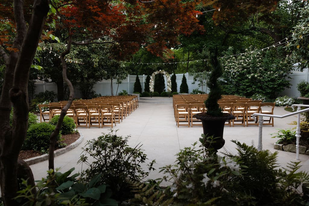 garden wedding ceremony near Nashville, TN