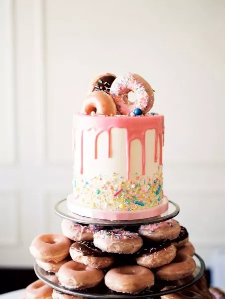 CJ's Off the Square | Buttercream Wedding Cake Nashville donut