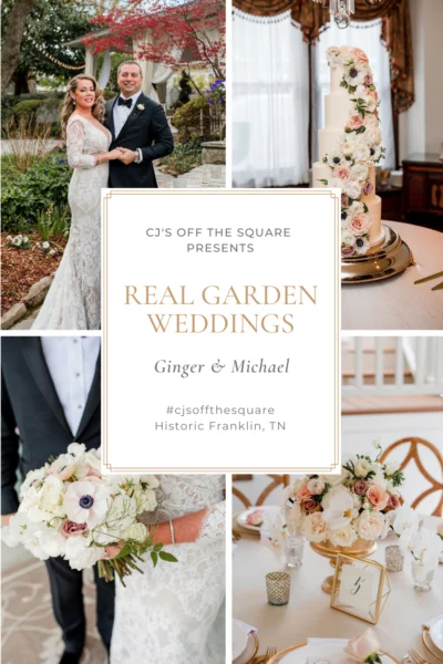 Black Tie Garden Wedding at Franklin, TN Wedding Venue