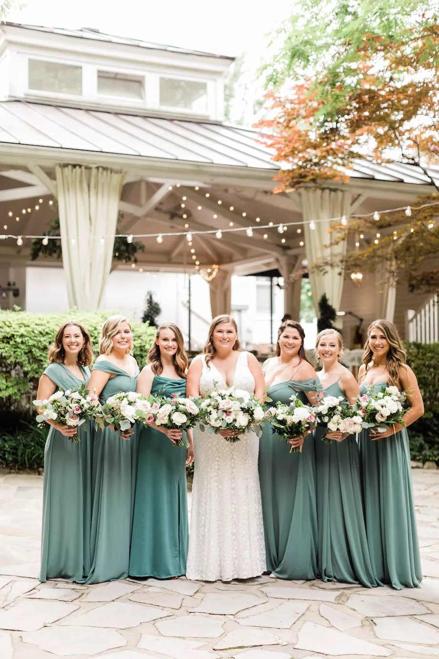 Wedding venue ideas with sage and blush colors