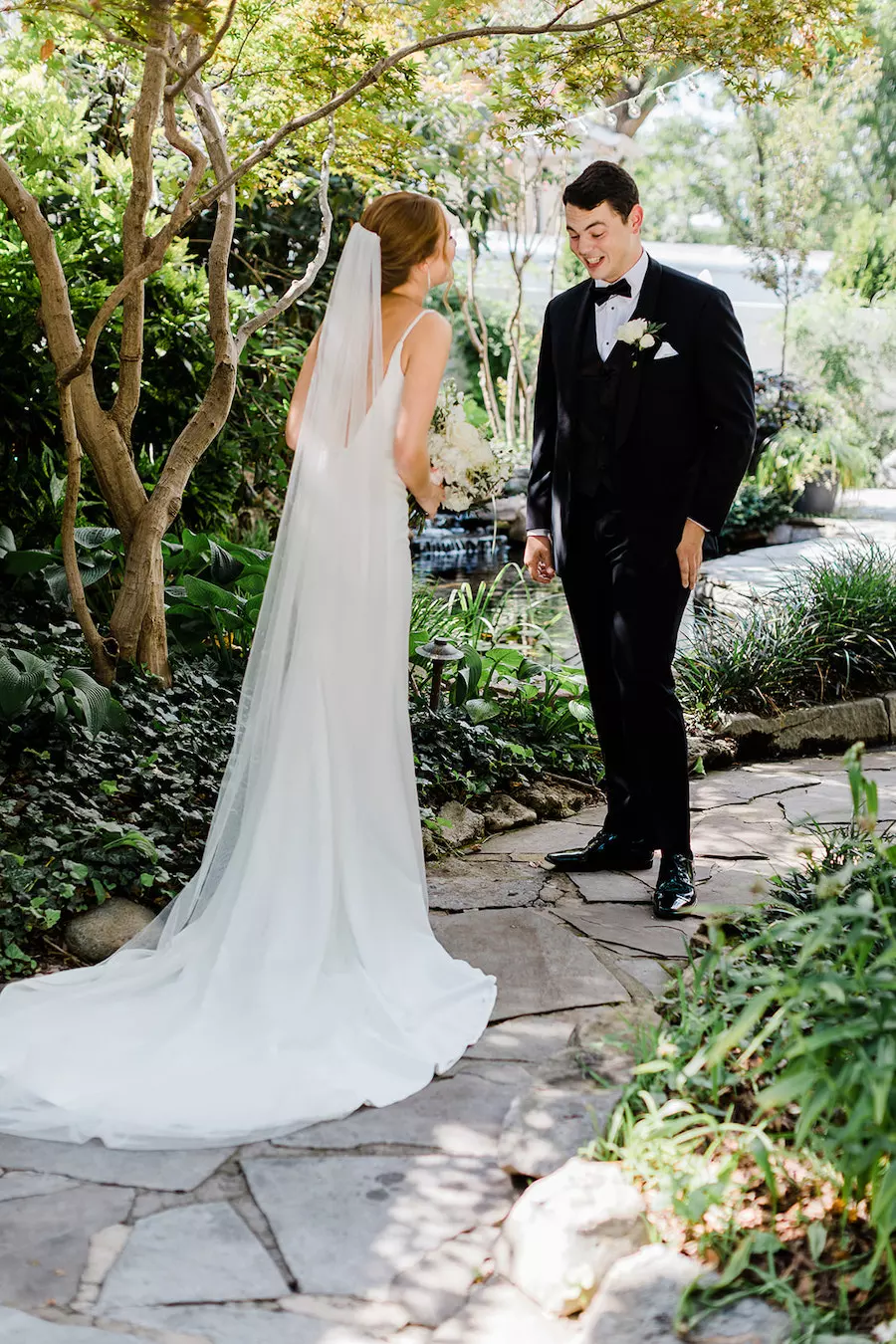 Ivory Wedding with Greenery and Candles at Franklin, TN Venue