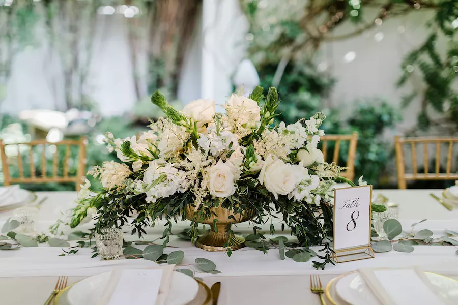 Outdoor Wedding Reception Near Nashville with Neutral Colors and Candles