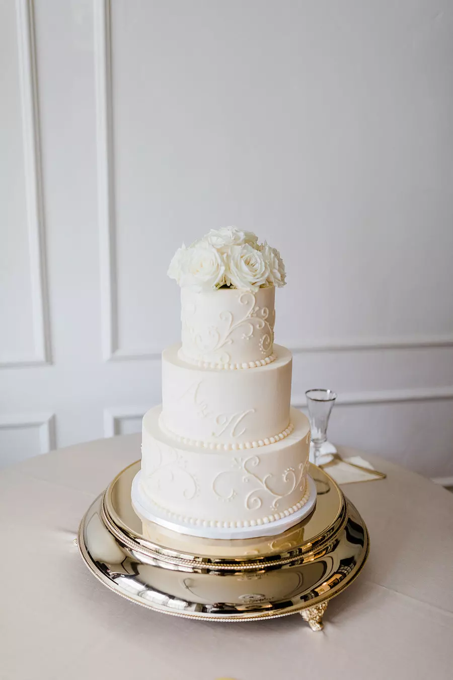 Outdoor Wedding Reception Near Nashville with Neutral Colors and Candles