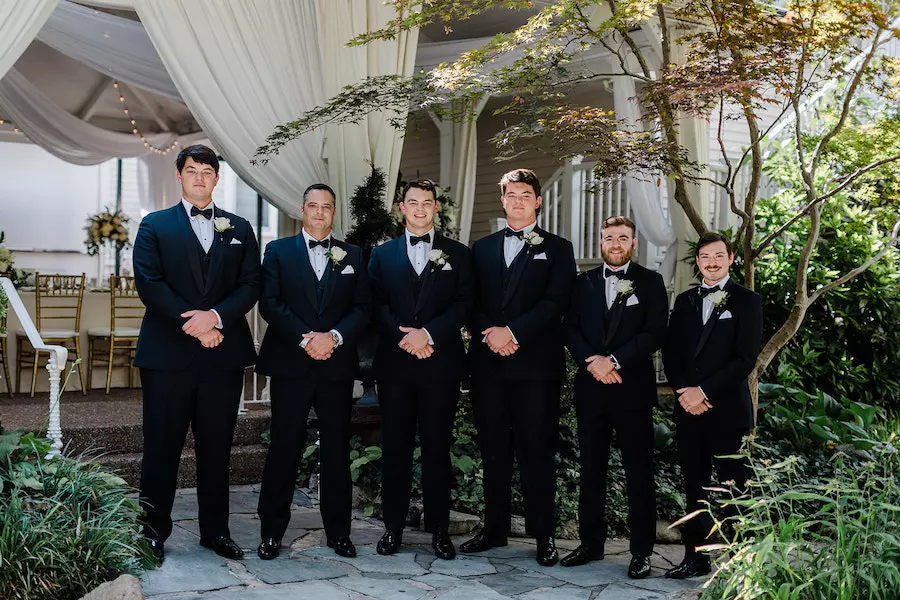Outdoor Wedding Reception Near Nashville with Neutral Colors and Candles