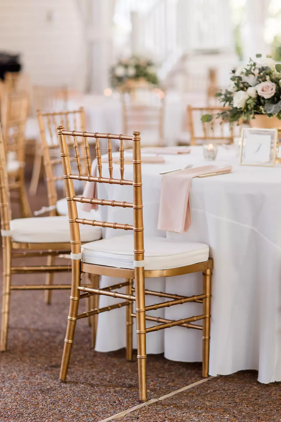 Outdoor Wedding Reception Near Nashville with Neutral Colors and Candles
