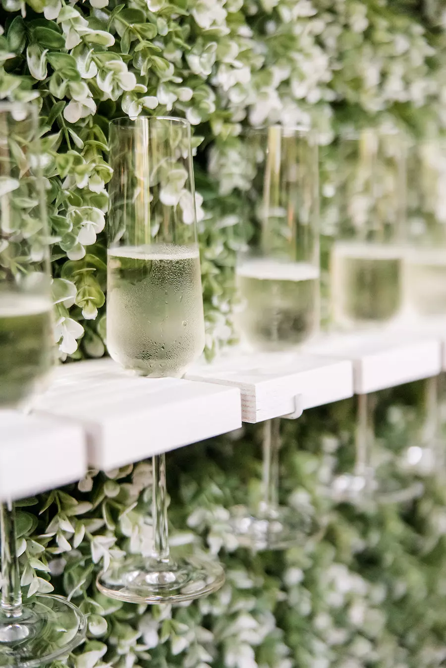 White, Ivory, Taupe Wedding Colors with Greenery and Candles at Franklin, TN Venue