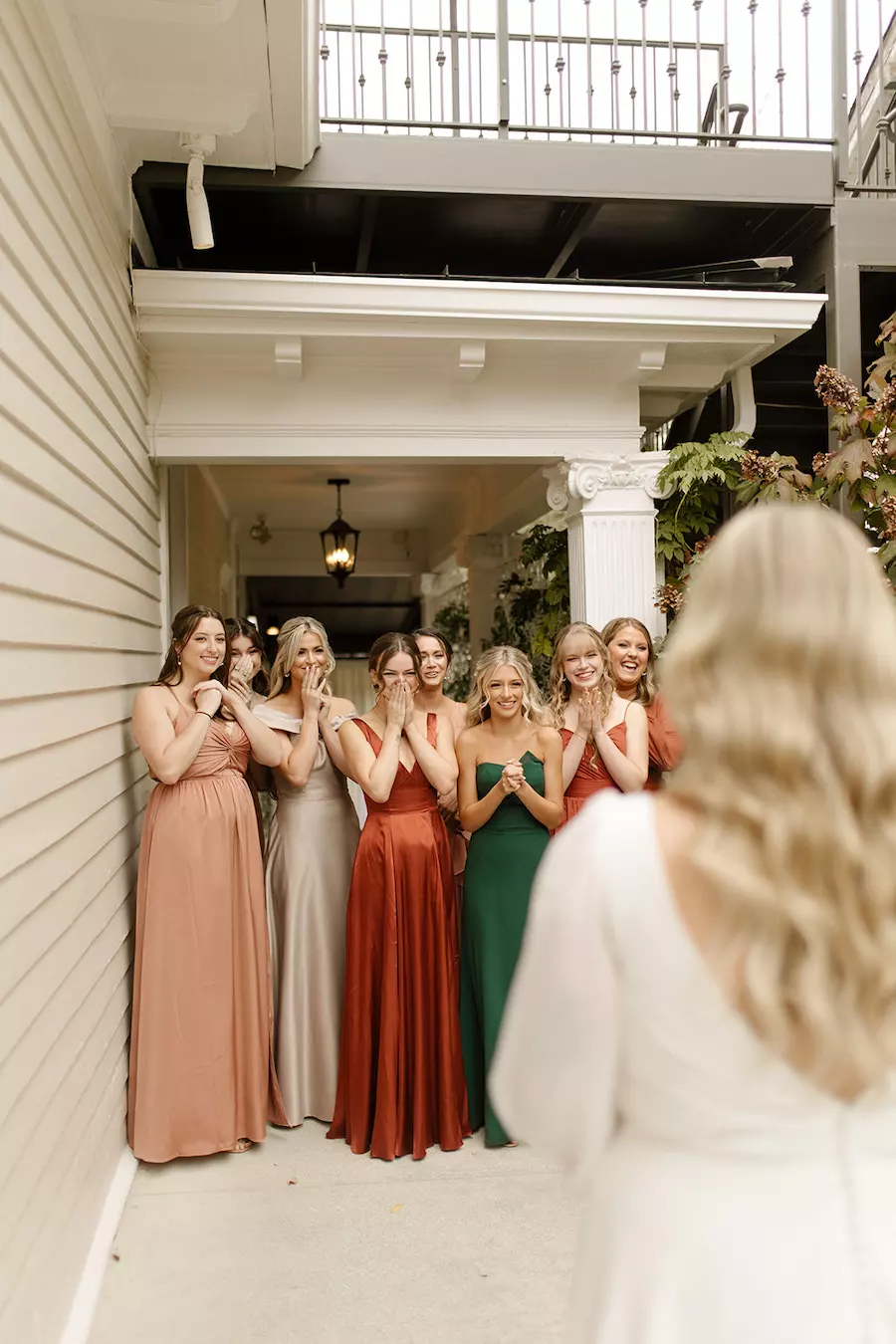 Fall Wedding Colors with Greenery and Candles at Franklin, TN Venue