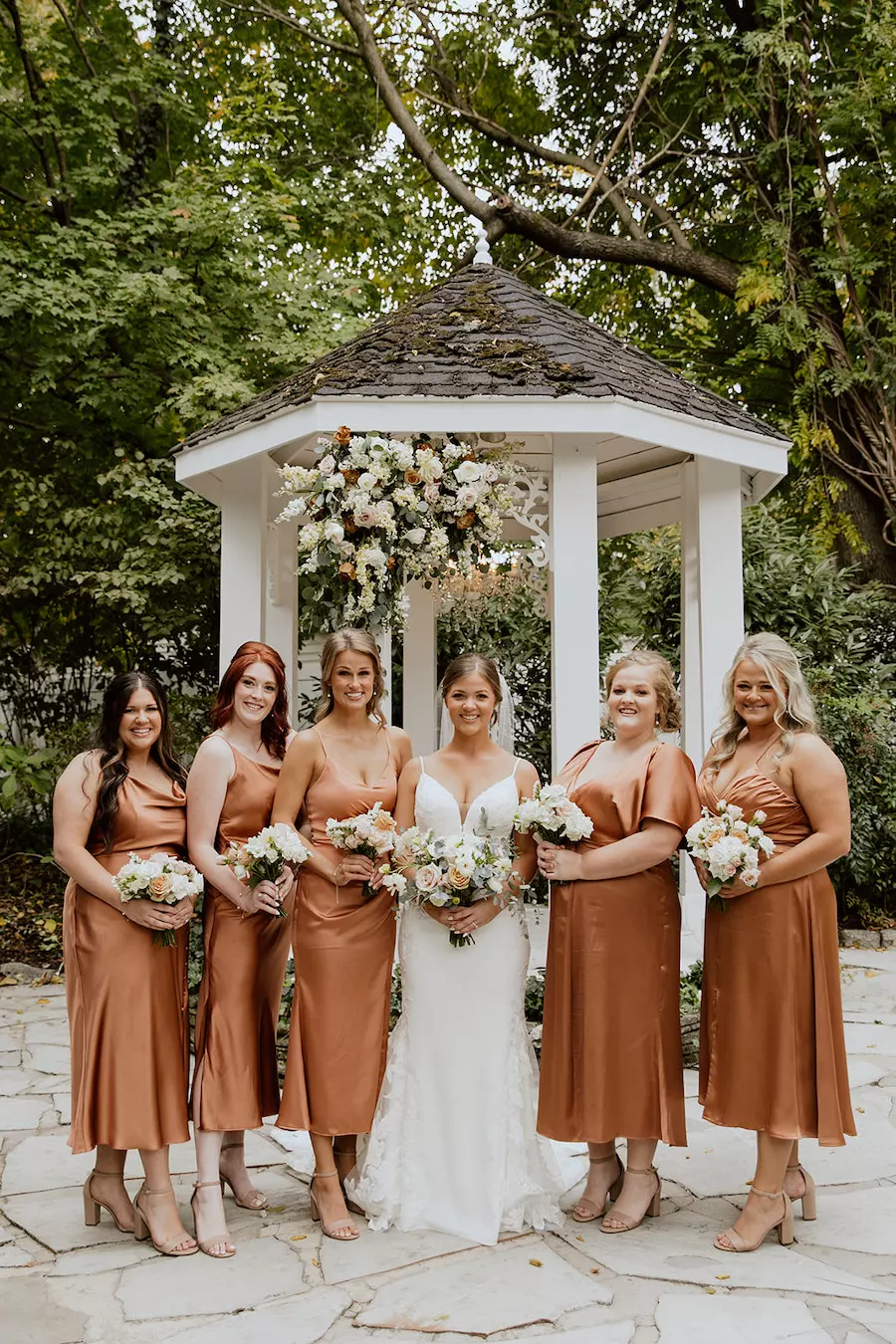 * Outdoor Wedding Reception Near Nashville with Neutral Colors and Candles