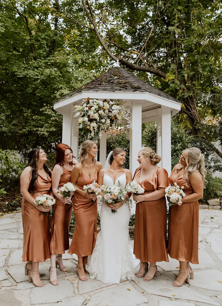 * Romantic Neutral Wedding Colors Mood Board for Your Garden Wedding