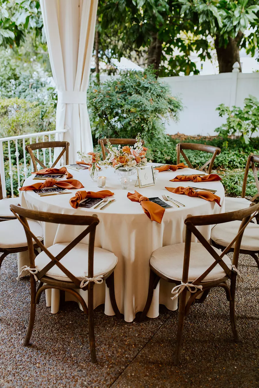 * White, Ivory, Taupe Wedding Colors with Greenery and Candles at Franklin, TN Venue