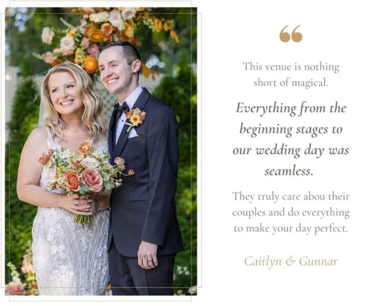 client review testimonial for wedding venue CJ's Off the Square
